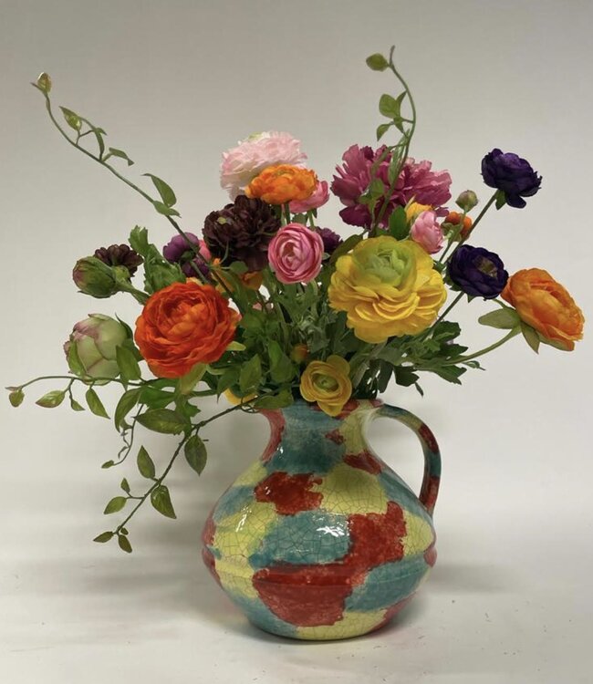Bouquet de fleurs en soie "Rocking Ranunculus" | Fleurs en soie colorées