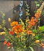 Bouquet de fleurs en soie "I'm on fire" | Fleurs en soie orange