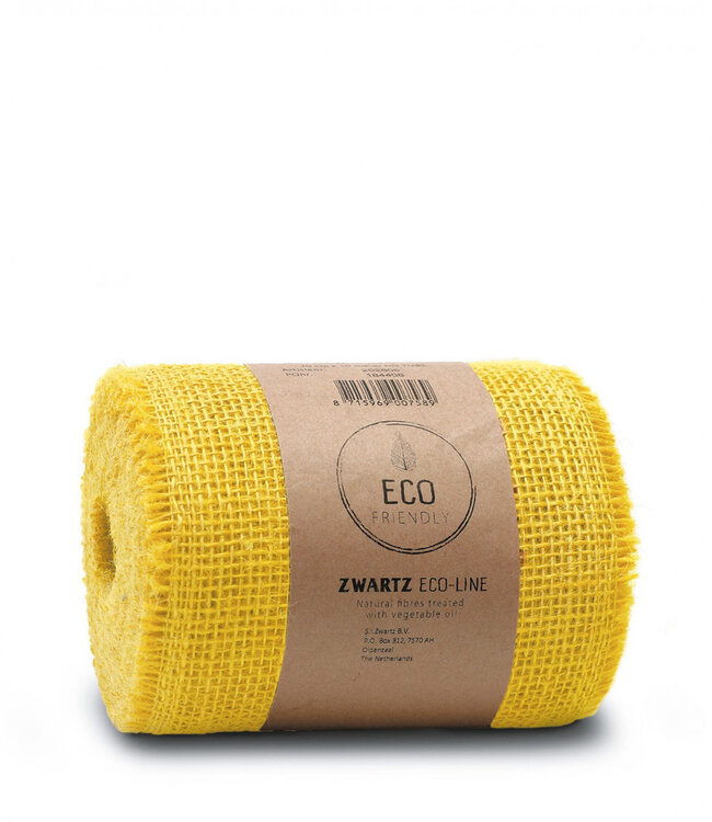 Yellow ribbons Jute 150mm | Length 10 meters | Can be ordered per piece