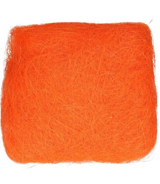 Oranje decoratie Sisal 250 gram (x1)