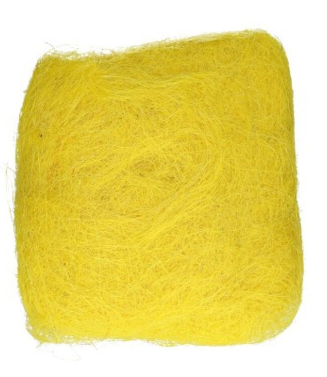 Yellow decoration Sisal 250 grams | Can be ordered per piece