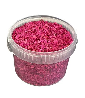 Houtsnippers 3 ltr emmer Fuchsia ( x 1 )