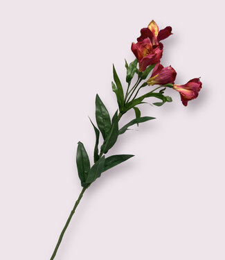 Fuchsia Alstroemeria | silk artificial flower | 75 centimeters
