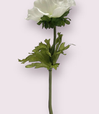MyFlowers White Anemone | silk artificial flower | 35 centimeters