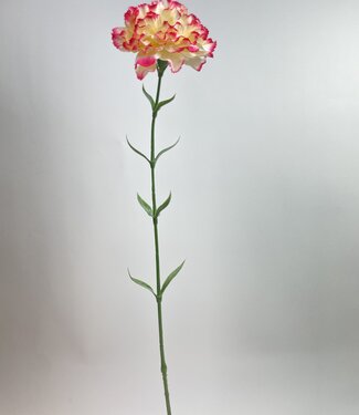 Oeillet rose | fleur artificielle en soie | 67 centimètres