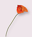 Orange Anthurium | Silk artificial flower | Length 66 centimeters