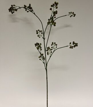 Branche de baies vertes | fleur artificielle en soie | 80 centimètres