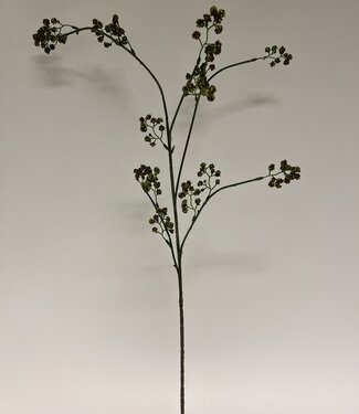 MyFlowers Groene Bessentak | zijden kunstbloem | 80 centimeter