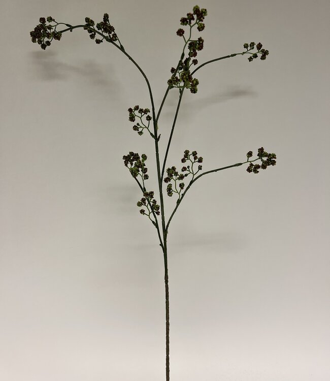 Grüner Beerenzweig | Kunstblume aus Seide | Länge 80 Zentimeter