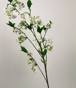 Weiße Blüte | Kunstblume aus Seide | 93 Zentimeter