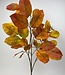 Orange Chinese Fig Leaf | Silk artificial flower | Length 65 centimeters