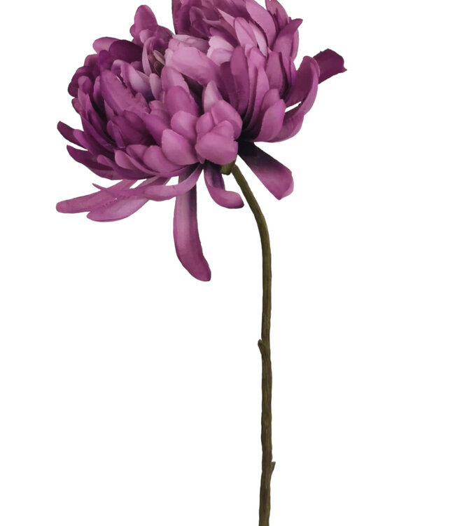 Purple Chrysanthemum | Silk artificial flower | Length 58 centimeters