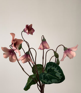 MyFlowers Roze Cyclaam | zijden kunstbloem | 28 centimeter