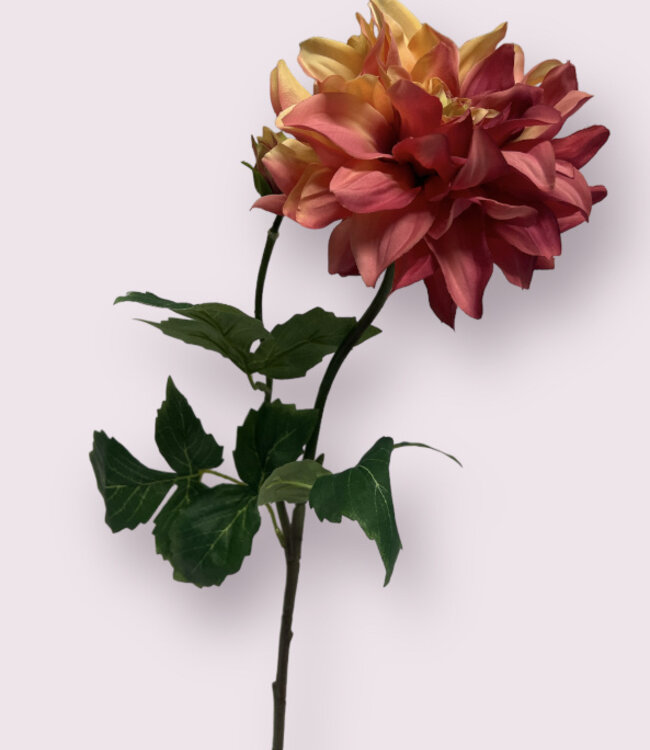 Dahlia fuchsia | Fleur artificielle en soie | Longueur 62 centimètres