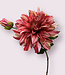 Fuchsia Dahlia | Silk artificial flower | Length 70 centimeters