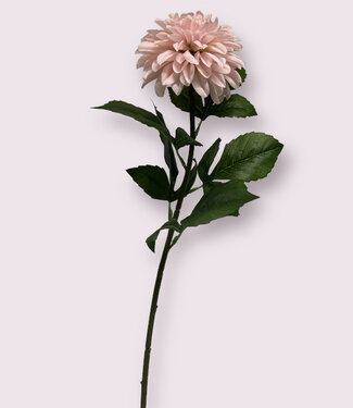 Lichtroze Dahlia | zijden kunstbloem | 70 centimeter