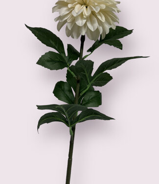 Silk Flowers by JJ Dahlia blanc | fleur artificielle en soie | 70 centimètres