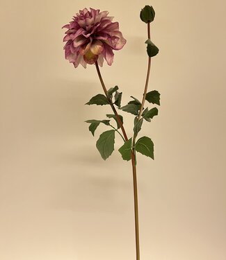 Purple Dahlia | silk artificial flower | 75 centimeters