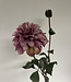 Paarse Dahlia | Zijden kunstbloem | Lengte 75 centimeter