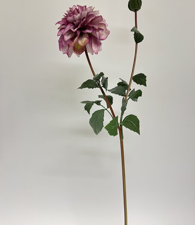 Dahlia rose | Fleur artificielle en soie | Longueur 75 centimètres