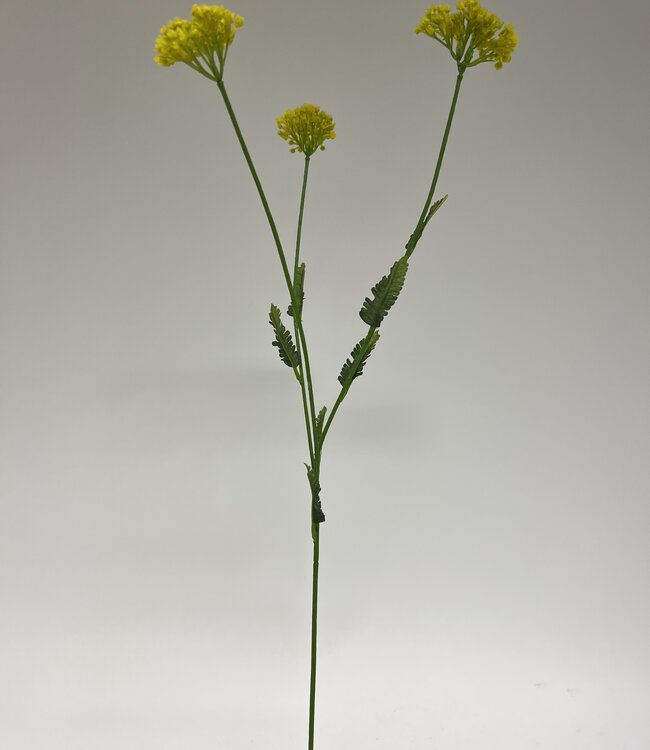 Yellow Yarrow | Silk artificial flower | Length 65 centimeters