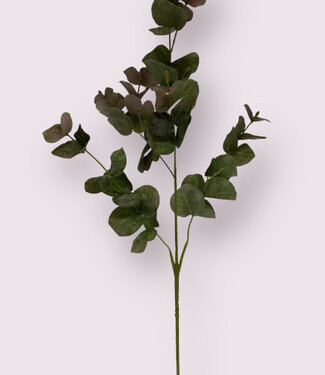Green-pink Eucalyptus | silk artificial flower | 90 centimeters