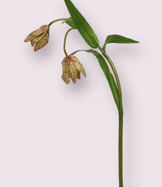 Groenpaarse Fritillaria | zijden kunstbloem |