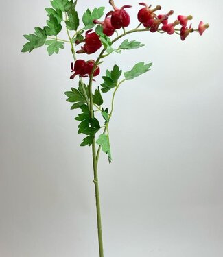 Red Broken Heart | silk artificial flower | 62 centimeters