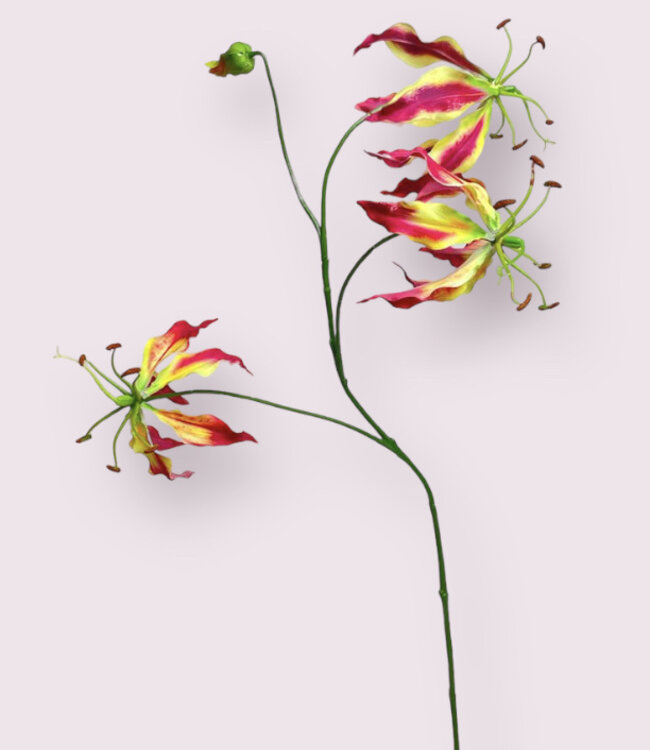 Fuchsia Gloriosa | Kunstblume aus Seide | Länge 80 Zentimeter