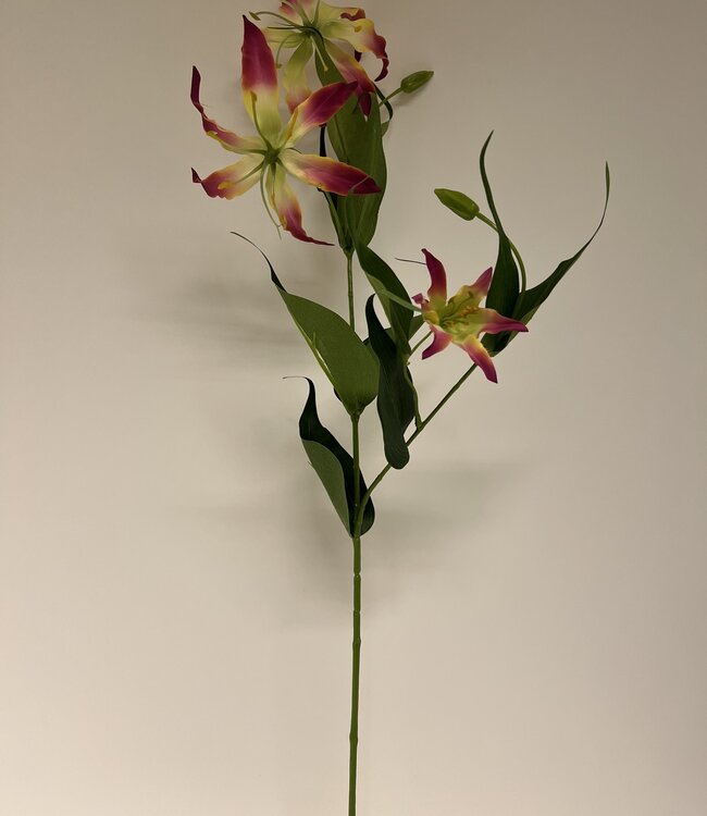 Fuchsia Gloriosa | Zijden kunstbloem | Lengte 85 centimeter