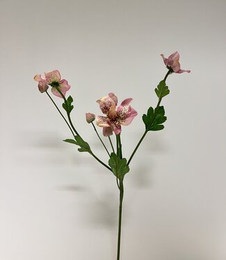 Silk Flowers by JJ Hellébore rose | fleur artificielle en soie | 60 centimètres