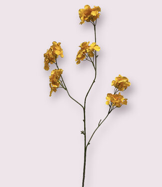 Silk Flowers by JJ Orange Hydrangea | silk artificial flower | 80 centimeters