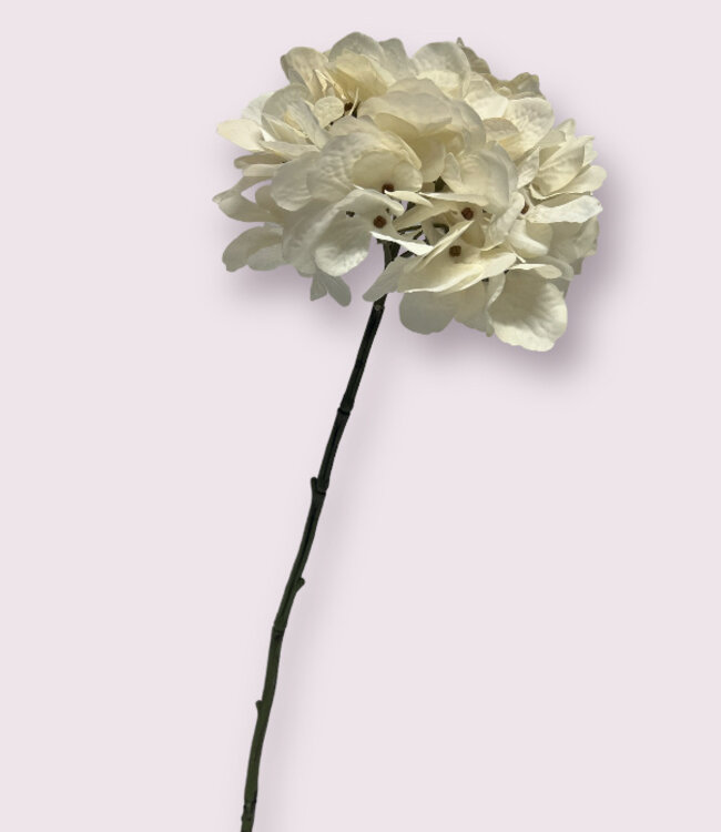 White Hydrangea | Silk artificial flower | Length 63 centimeters