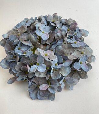 Blauwe Hortensia Krans | zijden kunstbloem |