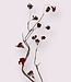 Red Wood Branch with Berries | Silk artificial flower | Length 80 centimeters