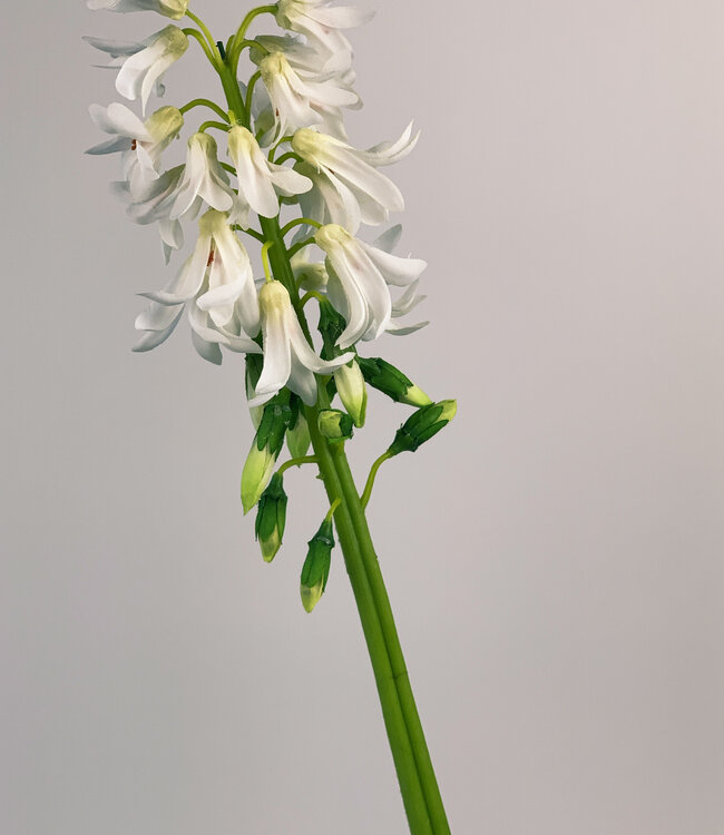 White Hyacinth | Silk artificial flower | Length 57 centimeters