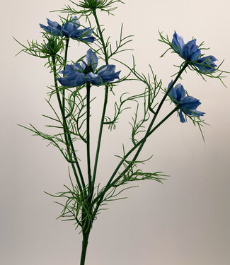 Blue Missy in 't Groen | silk artificial flower | 66 centimeters
