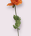 Orange Poppy | Silk artificial flower | Length 80 centimeters