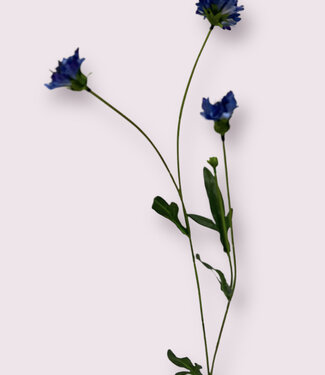 Silk Flowers by JJ Blue Cornflower | silk artificial flower | 59 centimeters