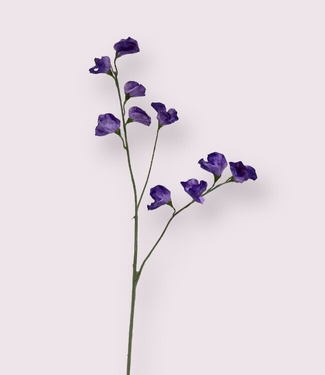 Purple Lathyrus | Silk artificial flower | Length 64 centimeters