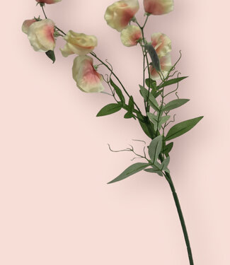 Silk Flowers by JJ Lathyrus couleur pêche | fleur artificielle en soie | 70 centimètres