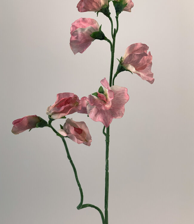 Roze Lathyrus | Zijden kunstbloem | Lengte 40 centimeter