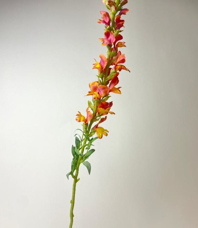Orange Snapdragon | Silk artificial flower | Length 82 centimeters