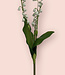 Muguet blanc | Fleur artificielle en soie | Longueur 40 centimètres