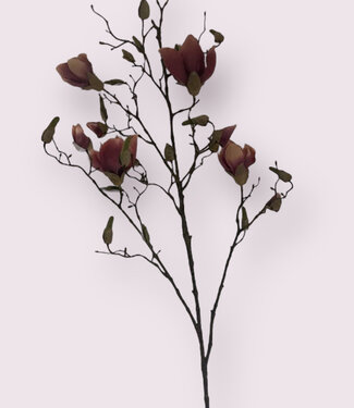 Pink Magnolia branch | silk artificial flower | 107 centimeters