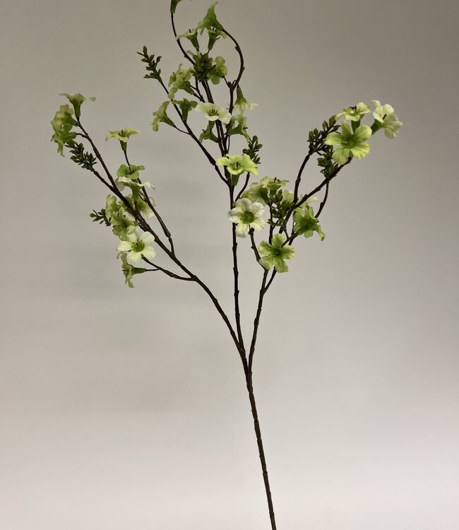 Green Manuka branch | Silk artificial flower | Length 86 centimeters