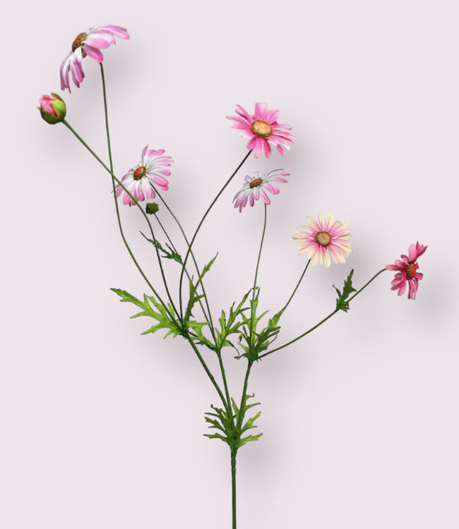 Pink Margriet | Silk artificial flower | Length 92 centimeters