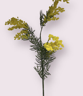 MyFlowers Yellow Mimosa | silk artificial flower | 86 centimeters