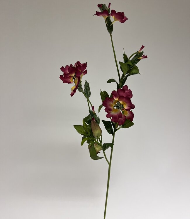 Red Wallflower | Silk artificial flower | Length 65 centimeters