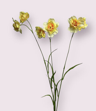 MyFlowers Yellow Daffodil | silk artificial flower | 68 centimeters